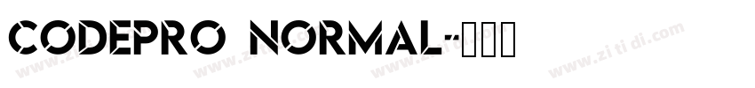 codepro normal字体转换
